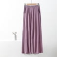 thumbnail image 1 of BLOCLOALO Casual Pants Pantalones Para Mujer Pajama Pants for Women In Summer Worn Loose Pocket Pants Wide Leg Pants for Home Pants Cotton Pants Pants Elastic Waist Plus Size Pants Purple 3Xl, 1 of 3