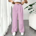 thumbnail image 1 of BLOCLOALO Dress Pants Baggy Pants Womens Casual Wide Leg Dress Pants High Waist Tailored Down Trousers with Pockets Wide Leg Pants Palazzo Pants Comfortable Pants Purple Xxl, 1 of 8