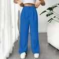 thumbnail image 1 of BLOCLOALO Dress Pants Baggy Pants Womens Casual Wide Leg Dress Pants High Waist Tailored Down Trousers with Pockets Wide Leg Pants Palazzo Pants Comfortable Pants Bu2 Xl, 1 of 8