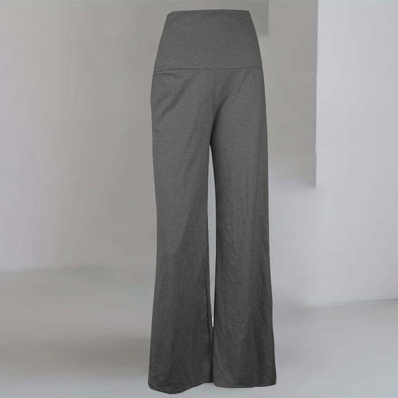 BLOCLOALO Flare Pants Wide Leg Pants Loose High Waisted Wide Leg Pants Slimming and Lengthening The Legs Casual Flared Pants Lounge Pants High Waisted Pants Palazzo Pants A Xxl