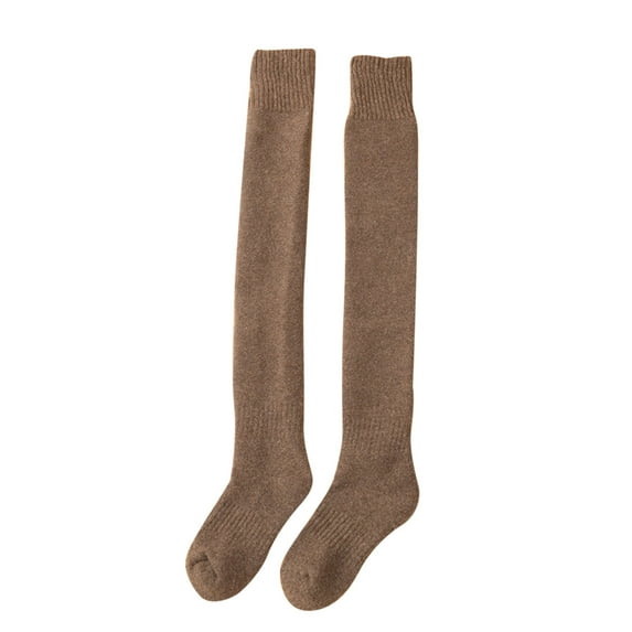 BLOCLOALO Thigh High Socks Long Socks forWomen Knee High Women Knit Thigh High Socks Over the Knee High Leg Warmers Winter Long Boot Stockings Leg Socks Thick Comfortable Socks Warm Socks C One Size