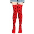 thumbnail image 1 of BLOCLOALO Thigh High Stockings Cotton Socks Dress Up Stocking Festival Makeup Dress Up Knee Socks Stocking Knee High Socks forBoots Thick Comfortable Socks Warm Socks Watermelon Red A, 1 of 3