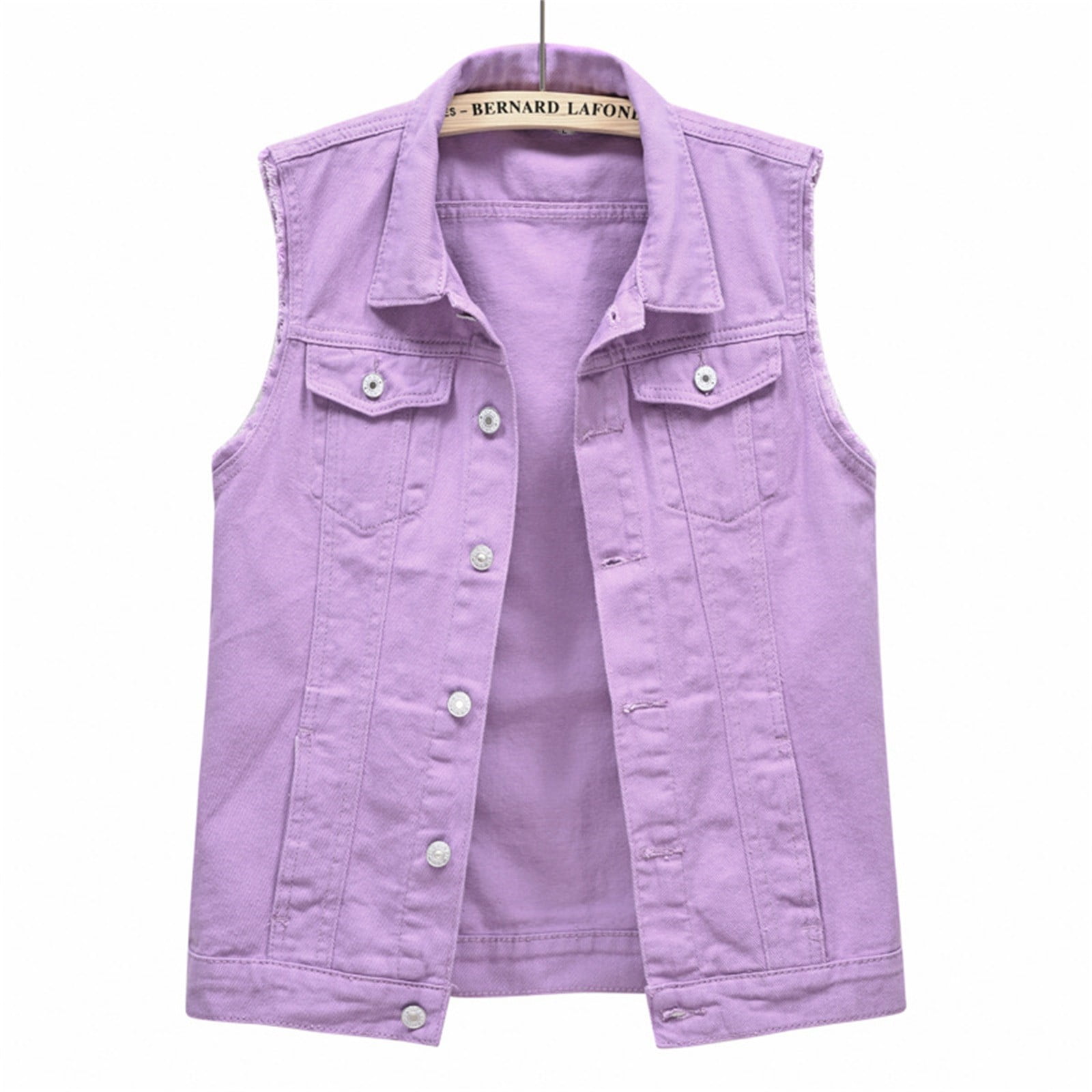 Sleeveless Wrap Short Denim Vest Top
