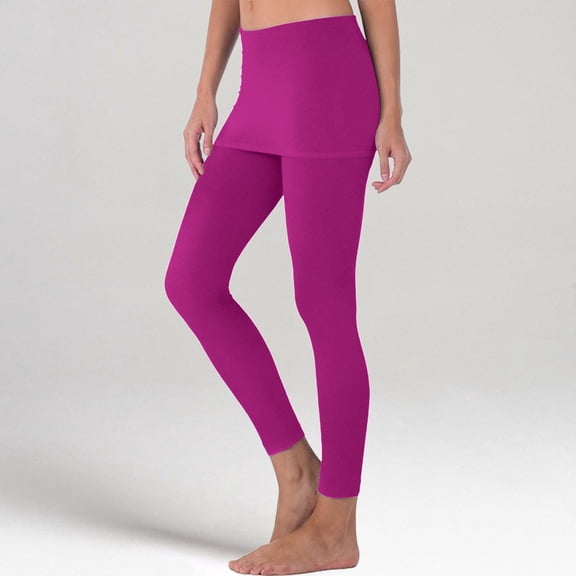 BLOCLOALO Yoga Pants Athletic Pants Women's Plus Size High Waisted Athletic Pleated Skort Workout Pants Active Pants Women's Sweatpants Hot Pink S