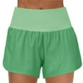 thumbnail image 1 of BLOCLOALO Yoga Shorts Flowy Shorts Womens High Waisted Running Shorts Athletic Workout Shorts with Mesh Liner Zipper Pockets Short Wide Leg Shorts Active Shorts Leggings Green Xs, 1 of 3