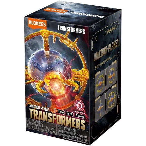 BLOKEES Transformers Unicron Planet Building Block Toy, 29 Pieces, Mini Scale, Plastic, Ages 10+