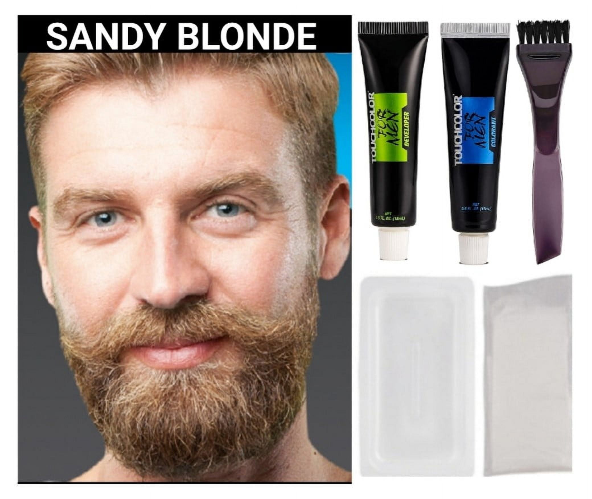 BLONDE BEARD MOUSTACHE SIDEBURNS HAIR DYE CREAMCOLOR FACIAL HAIR IN