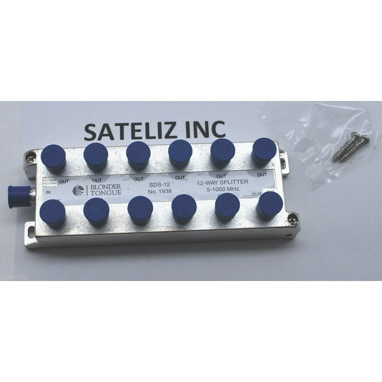 Blonder Tongue 12-way 5???1000?MHzケーブルテレビスプリッタsds-12新しい配布CATV BLONDER TONGUE 12-WAY 5-1000MHZ CABLE TV SPLITTER SDS-12 NEW