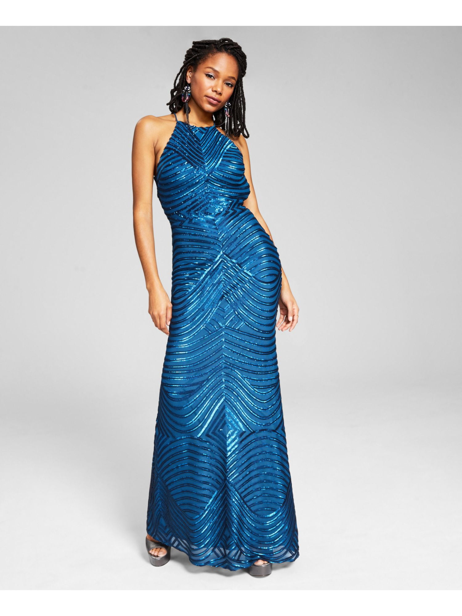 blondie nites prom dresses Sage Green Glitter Gown: 6115BN Sage / 0 See long pink formal dresses with sequins and long pink sequin evening gowns with empire waists. Long Brown Glitter Prom Gown: