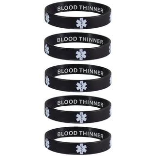 Blood thinner online silicone bracelet