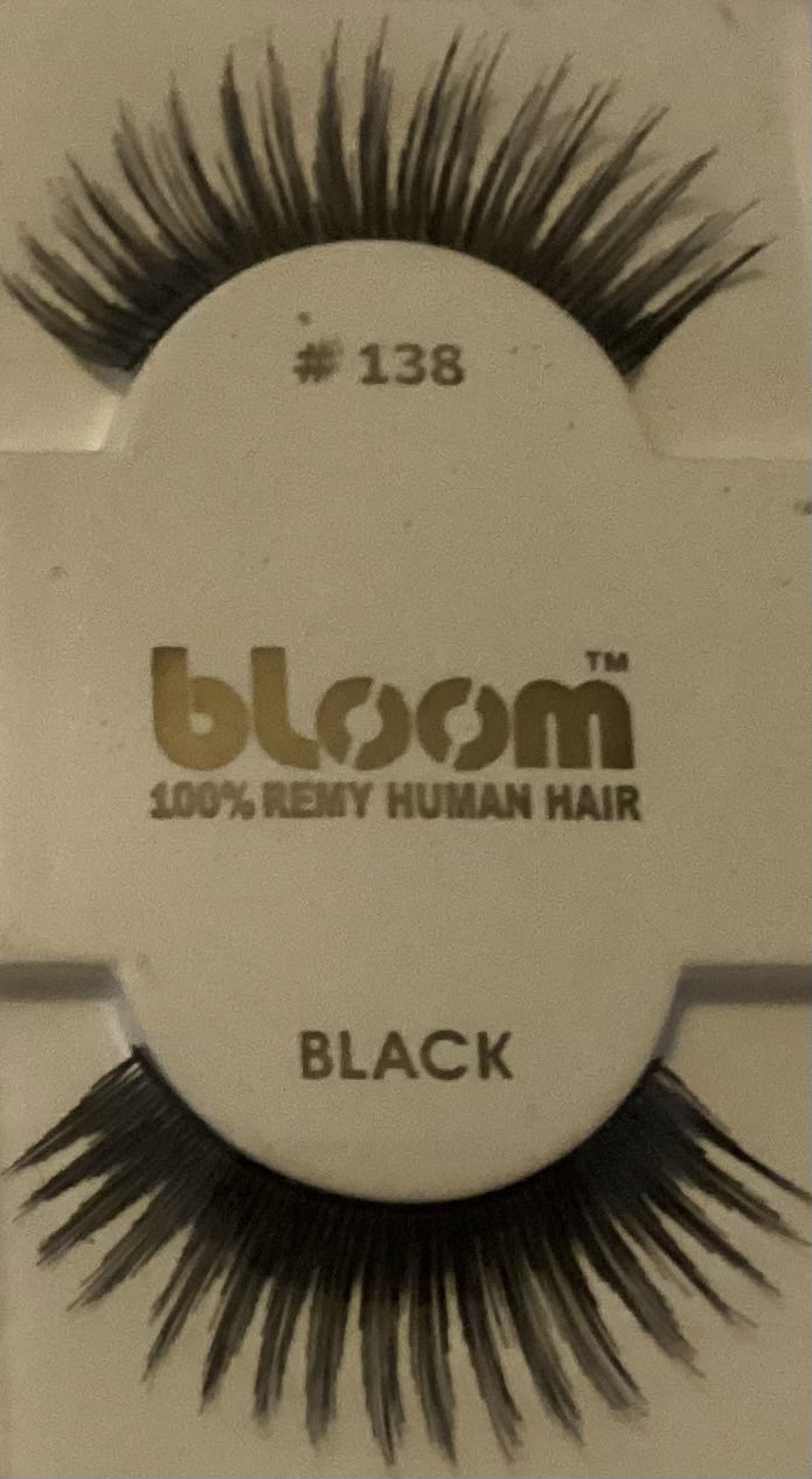 BLOOM EYELASHES 100% REMY HAIR HUMAN HAIR ( # 138 BLACK ) - Walmart.com