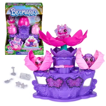 Bloomables by Hatchimals, Flower Fest with 3 Surprise Characters, 9 Accessories & Stage