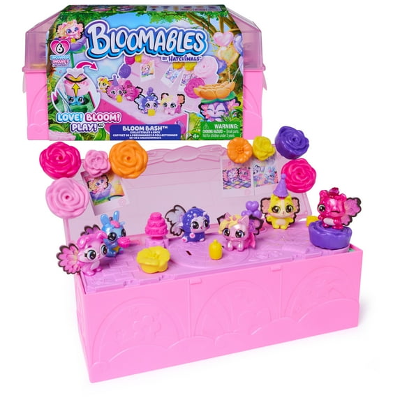Bloomables by Hatchimals, Bloom Bash with 6 Surprise Figures & over 15 Accessories