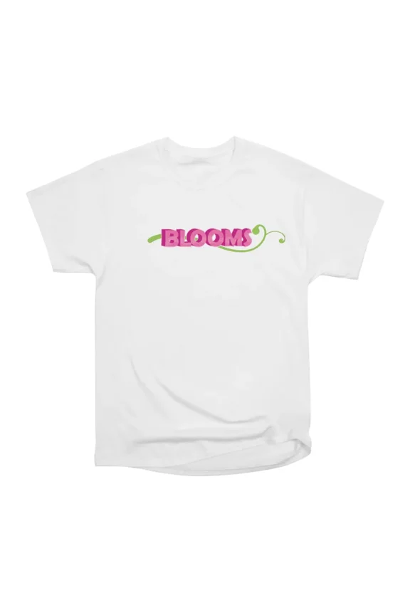 BLOOMS Logo T-Shirt Tee Gift For Him Merch For Her Apparel For Friend