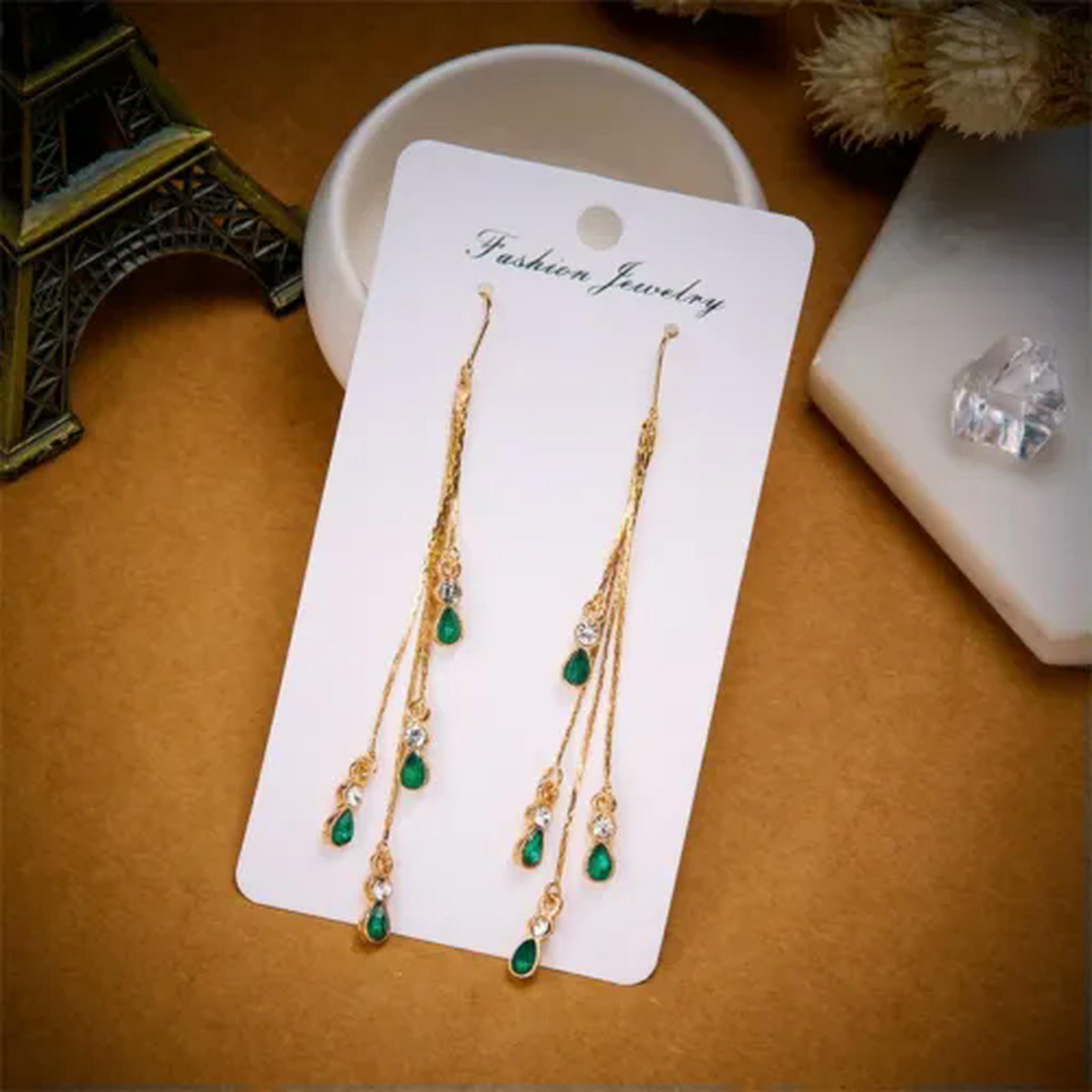 FANZE Long Tassel Earrings For Women – Gold & Silver Dangle Drop Fringe Earrings For Parties & Holidays