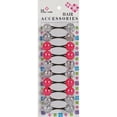thumbnail image 1 of BLOSSOM - Hair Accessories Hair Knockers 10PCs CRYSTAL/HOT PINK #PPP01-05B, 1 of 1