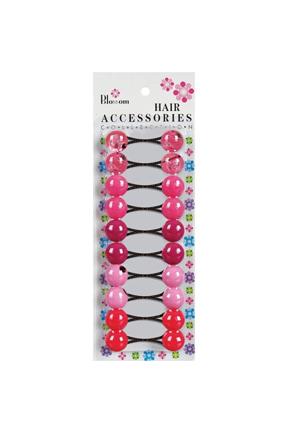 - Hair Accessories Hair Knockers 10PCs CRYSTAL/PINK MIXED #PPP01-02M2