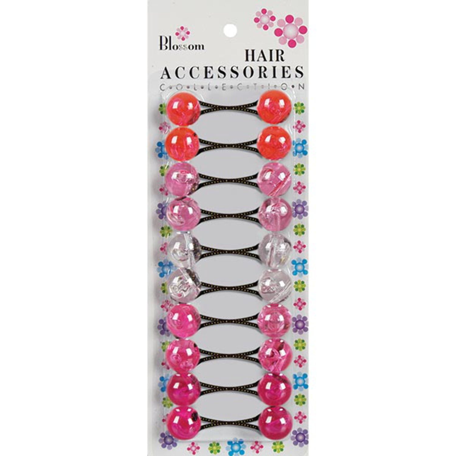 BLOSSOM - Hair Accessories Hair Knockers 10PCs Pink Assorted