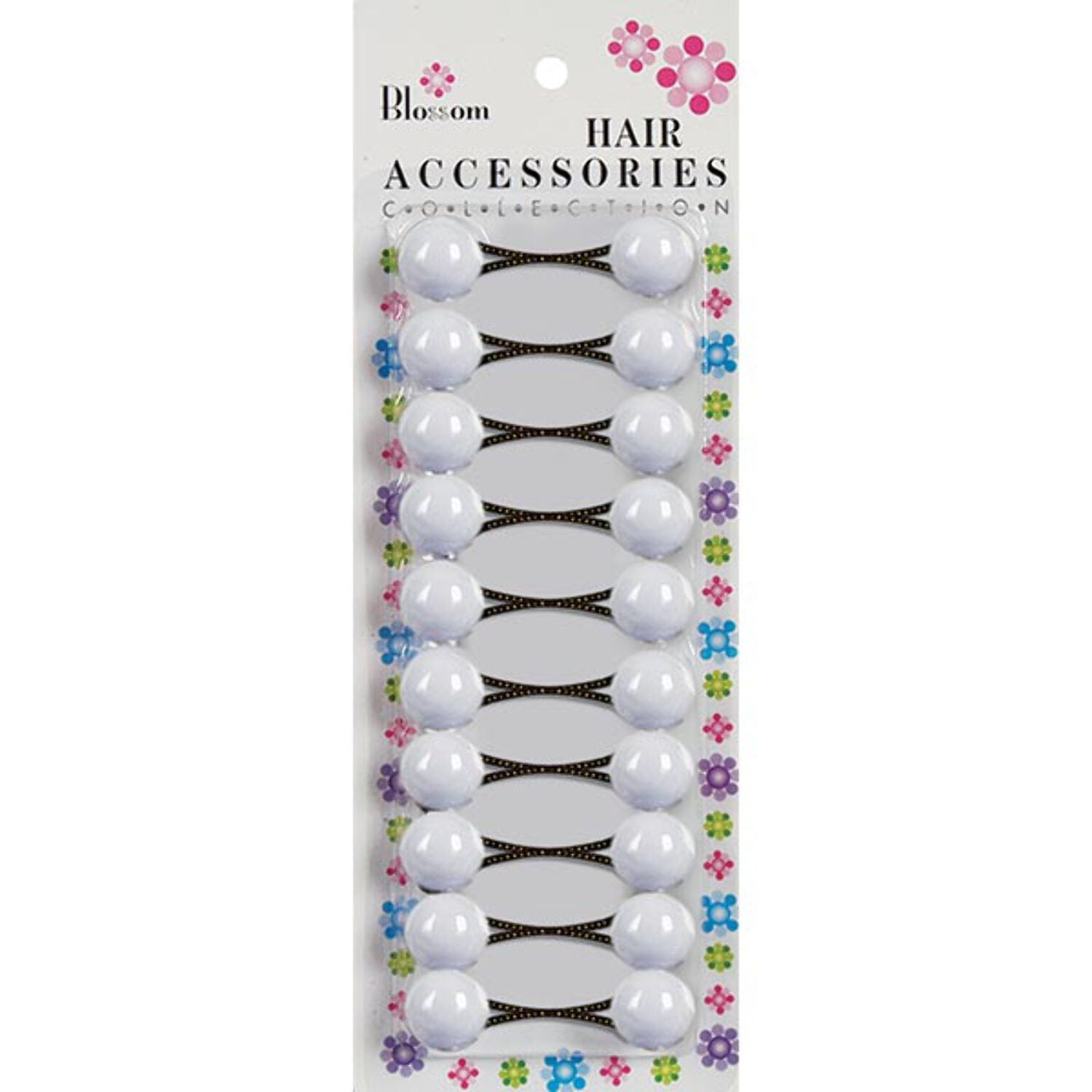 Kanzashi Haarschmuck Aus Japan – Klare Perlen, Glasball-Haarnadel Mit Schwingendem Anhänger (Bubble Ball / Pink)