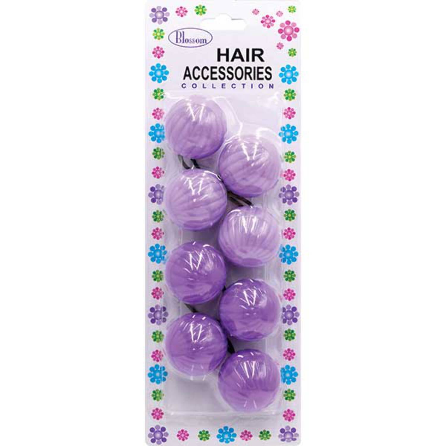 BLOSSOM - Hair Accessories Hair Knockers 4PCs PURPLE/LAVENDER #PPP08-05
