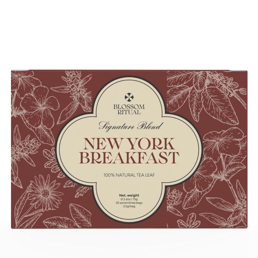 BLOSSOM RITUAL Newyork Breakfast DEF29 - Strong & Smooth Black Tea with ...