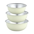 thumbnail image 1 of BLRTUN Meal Prep Stainless Steel Mixing Bowl (3-Piece Set) Home Refrigerator and Kitchen Food Storage Organizers Ecofriendly, Heavy Duty, No Lids salad bowl, 1 of 12