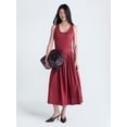 thumbnail image 1 of Scoop Women’s Belted Pleated Cotton Maxi Dress, Sizes XS-XXL, 1 of 5