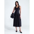thumbnail image 1 of Scoop Women’s Belted Pleated Cotton Maxi Dress, Sizes XS-XXL, 1 of 4