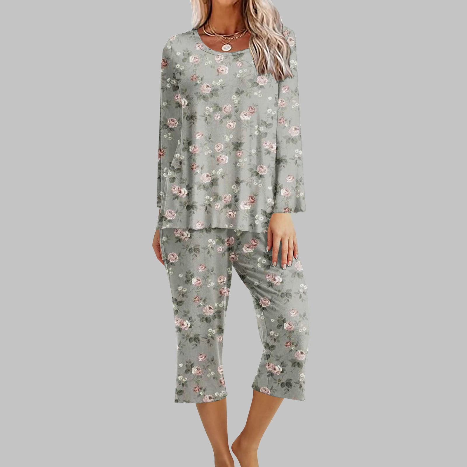 Unique Warm Sun Print Loose Shirt Shorts Set