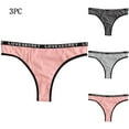 thumbnail image 1 of BLTIBY 3PC Womens Menstrual Period Triangle Panties Low Waisted Solid Color Leak Proof Underwear Comfortable Briefs Multicolor 2 L, 1 of 5