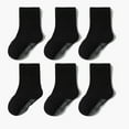 thumbnail image 1 of BLTIBY 6PC Baby Toddler Girls Boys Mid-Calf Sports Sock Newborn Infant Child Solid Color Cotton Grip Cute Floor Socks B 3-5 Years, 1 of 3