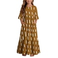 BLTIBY Boho Dresses For Girls Print Crew Neck Maxi Dress Summer Home bltiby-boho-dresses-for-girls-print-crew-neck-maxi-dress-summer-home