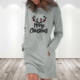 thumbnail image 1 of BLTIBY Christmas Sweatshirt Dress for Women Xmas Print Winter Fall Casual Soft Long Sleeve Pullover Dresses Outfits with Pockets 2024 Trendy Gray XXL, 1 of 4