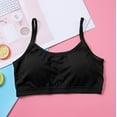 thumbnail image 1 of BLTIBY Cotton Girls Training Bra Crop Cami Training Bras for Teens with Spaghetti Straps Comfortable Fashion Bralette Black XXL, 1 of 3