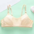 thumbnail image 1 of BLTIBY Cotton Training Bra for Girls Sports Seamless Adjustable Bra with Pad Teens Developmental Vest Bras Beige 11-13 Years, 1 of 6