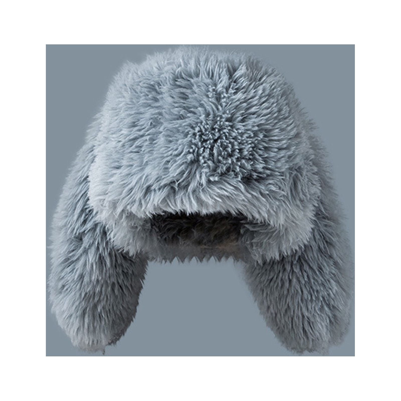 BLTIBY Cute Faux Fur Bunny Beanie Hat Long Ears for Women Funny Warm ...