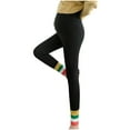 thumbnail image 1 of BLTIBY Fleece Lined Maternity Leggings for Women with Pockets Winter Autumn Warm Pregnancy Pants Over The Belly Thermal Yoga Bottom Pants Black XL, 1 of 3