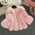thumbnail image 1 of BLTIBY Fur Coat for Women,Faux Furry Cropped Fluffy Jacket Winter Fall Open Front Coats Shaggy Warm Elegant Comfy Long Sleeve Outerwear 2024 Pink 4XL, 1 of 4