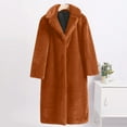 thumbnail image 1 of BLTIBY Fur Coat for Women ,Long Faux Furry Cropped Fluffy Jacket Open Front Coats Shaggy Warm Fall Winter Elegant Long Sleeve Outerwear Coffee 3XL, 1 of 5