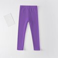 thumbnail image 1 of BLTIBY Girls Bottoms Pants Fall Solid Color Elastic Waist Leggings Toddler Infant Casual Fashion Lightweight Trousers Purple 5-6 Years, 1 of 4