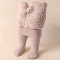 thumbnail image 1 of BLTIBY Girls Bottoms Pants Fall Winter Sherp Lined Thicked Leggings Stockings Pantyhose Toddler Infant Fashion Warm Casual Trousers Pink 1-2 Years, 1 of 4