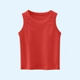 thumbnail image 1 of BLTIBY Girls Boys Tank Top Summer Sleeveless Vest T Shirt Toddler Infant Round Neck Fashion Casual Comfort Blouse 2025 Red 2-3 Years, 1 of 4