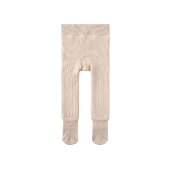 BLTIBY Girls Fleece Lined Leggings Winter Fall Solid Color Soft Thicked Bottom Pants Comfort Fashion Warm Trousers Khaki 2-4 Years