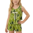 thumbnail image 1 of BLTIBY Girls Summer 2 Piece Outfits Printed Sleeveless Tank Tops with Shorts Casual Fashion Sets Multicolor 2 2-3Years, 1 of 4