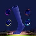thumbnail image 1 of BLTIBY Kids Football Sock Boys Girls Thickened Over Knee High Sports Socks for Soccer Rugby Basketball Hockey & Outdoor Activities Children Breathable Training & Running Socks Navy 6-14Years, 1 of 6
