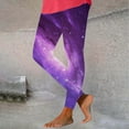 thumbnail image 1 of BLTIBY Leggings for Women High Waist Tummy Control Yoga Pants Star Printed Workout Soft Fashion Casual Trousers Multicolor 3 L, 1 of 7