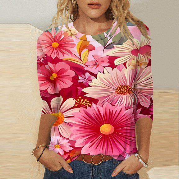 BLTIBY Mama Shirts for Women Mothers Day Mommy Mom Graphic Short Sleeve Round Neck T Shirts Casual Pullover Tops Tee Gifts 2025 Pink 6 XL