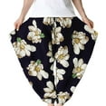 thumbnail image 1 of BLTIBY Men's Haren Yoga Pants Hanging Pants Lantern Pants Fashion Baggy Casual Wide Leg Low Crotch Drawstring Pirate Costume Hippie Clothes Summer Beach Pants with Pockets Black 3 S, 1 of 8