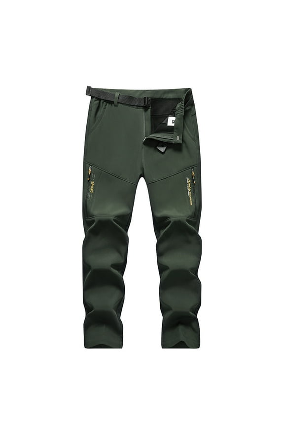 Men's Sports Punch Pants Gym Joggers Autumn Slim Fit Ski Pants with Pockets Comfortable Soft Casual Lightweight Breathable Cotton Outdoor Bottom Quick Dry Hiking Trousers Army Green 3 2XL