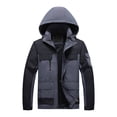 thumbnail image 1 of BLTIBY Mens Lightweight Windbreaker Rain Jacket with Zip Pockets Hooded Windproof Softshell Jackets Outdoor Travel Cycling Outwear Dark Gray L, 1 of 2